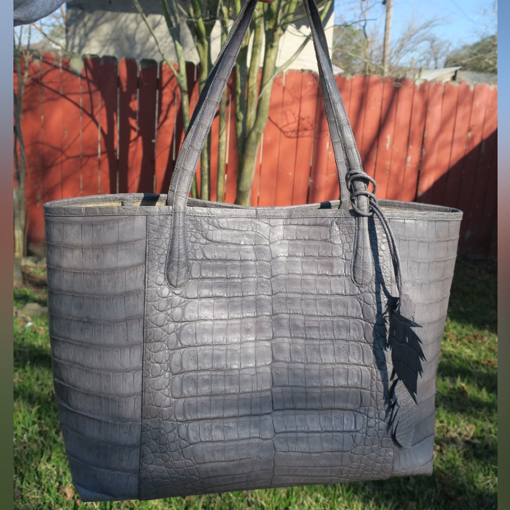 Nancy Gonzalez Erica Tote Bag – Genuine Crocodile Leather – 100% Authentic